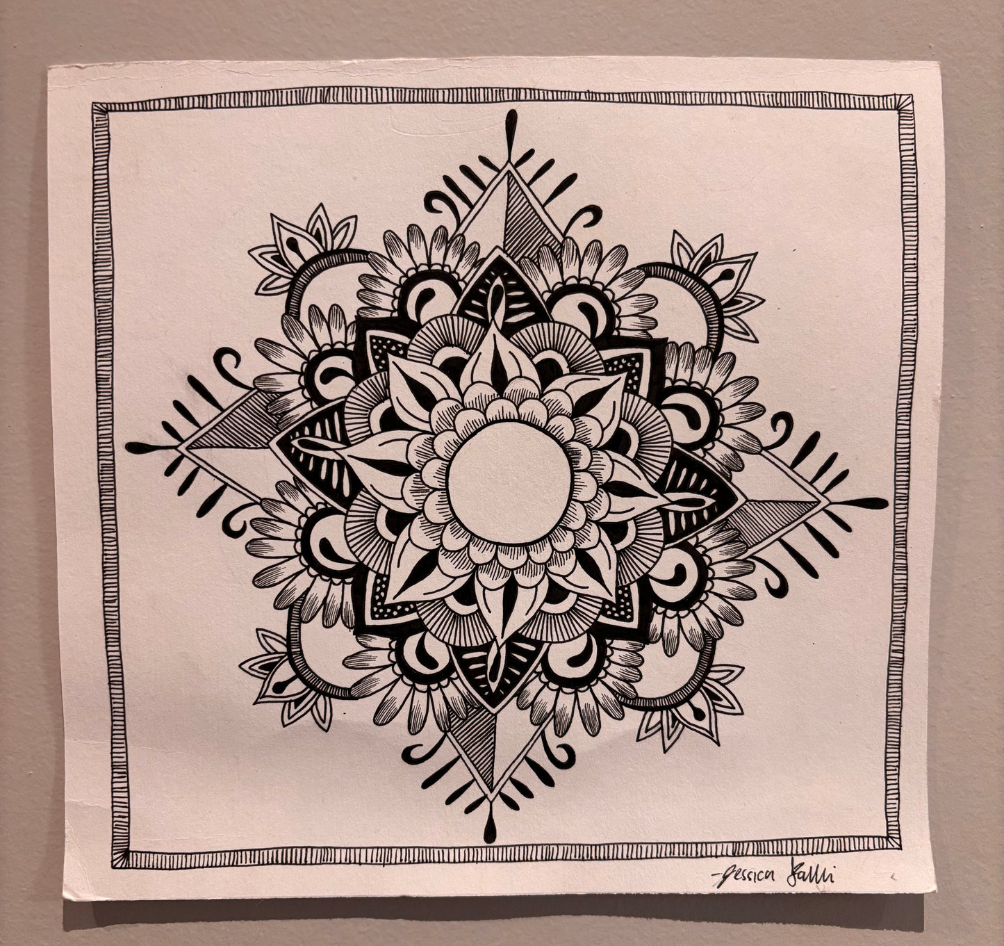Floral Mandala Original Artwork