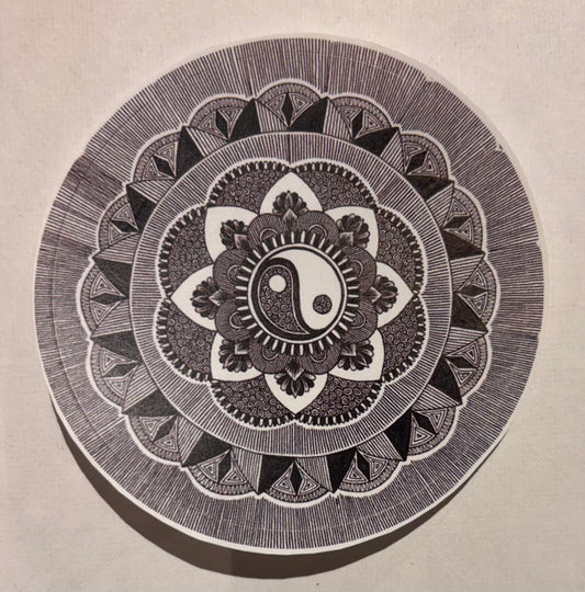 Ying&Yang Mandala Sticker