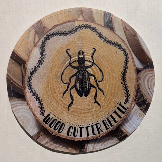 Wood Cutter Beetle Sticker